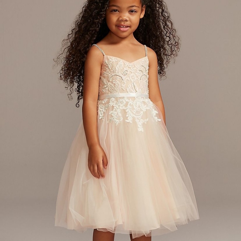 David's bridal flower girl dress